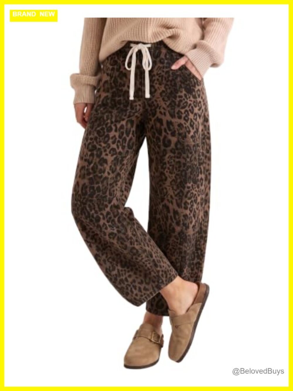High Waisted Barrel Jeans Pull On Cropped Stretch Denim 27 Inseam
